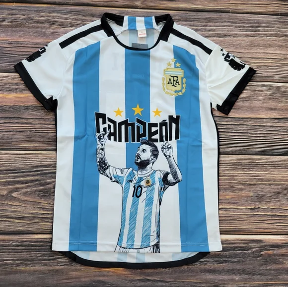 Argentina Messi 10 soccer jersey - Picture 1 of 3